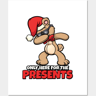 Dabbing Christmas Rabbit Posters and Art